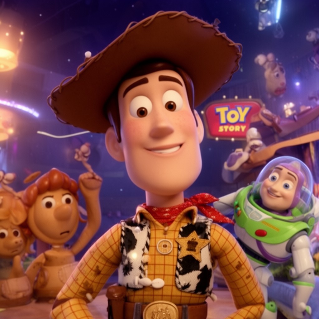 AI-generated illustration of Toy Story 4