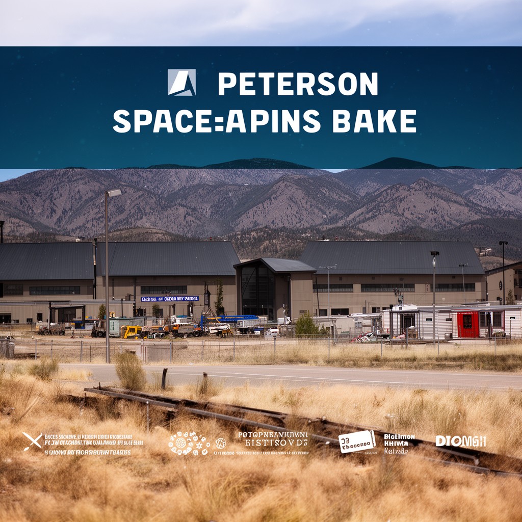 AI-generated illustration of Peterson Space Force Base