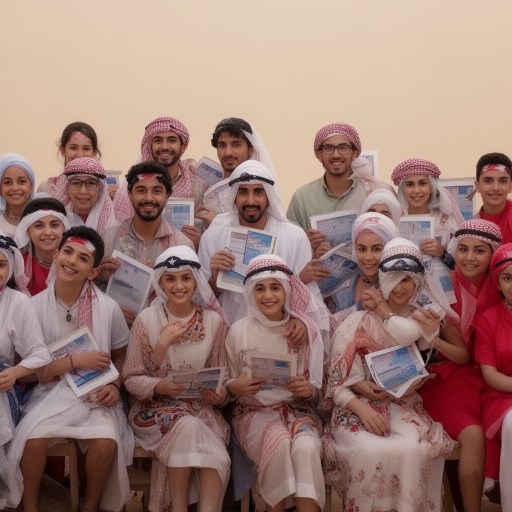 AI-generated illustration of Bahraini American