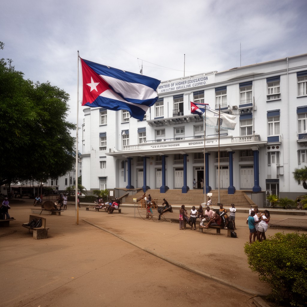 AI-generated illustration of Cuban Ministry of Higher Education