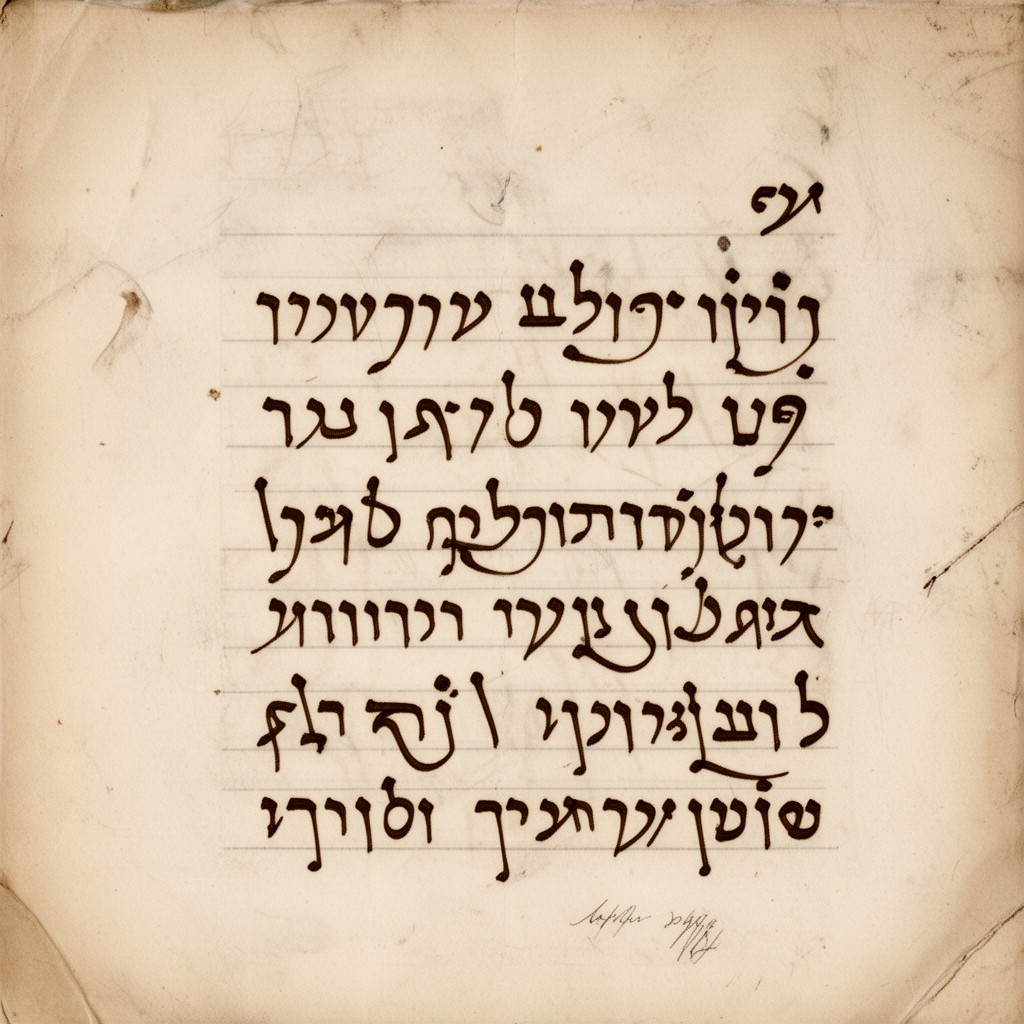 AI-generated illustration of East Syriac script