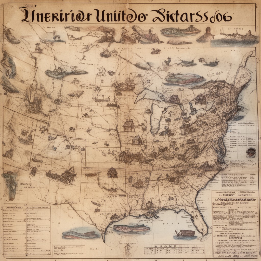 AI-generated illustration of Interior United States