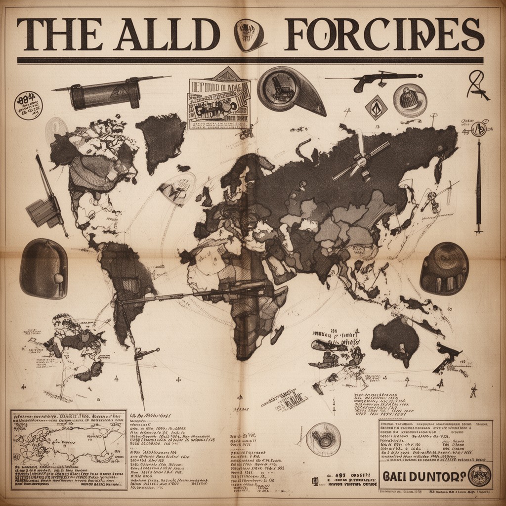 AI-generated illustration of Allied forces