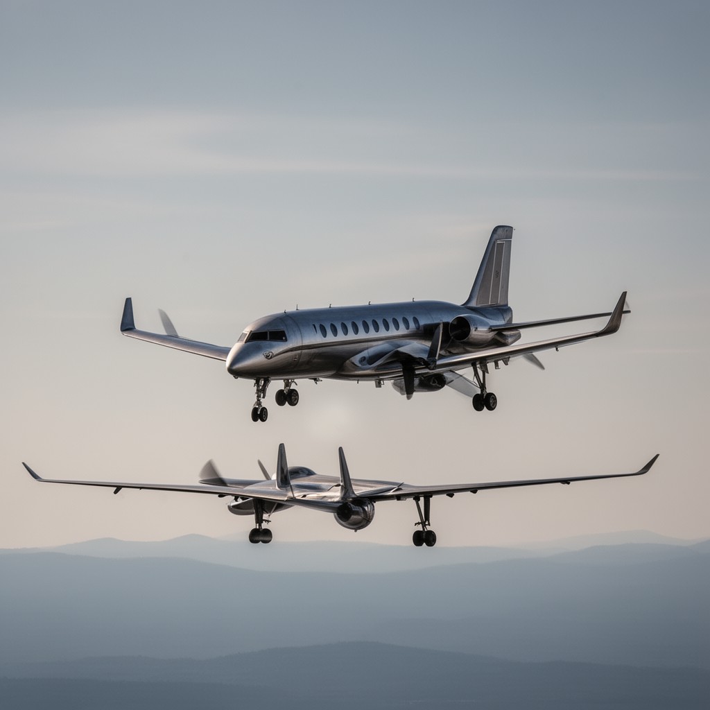 AI-generated illustration of Falcon 7X