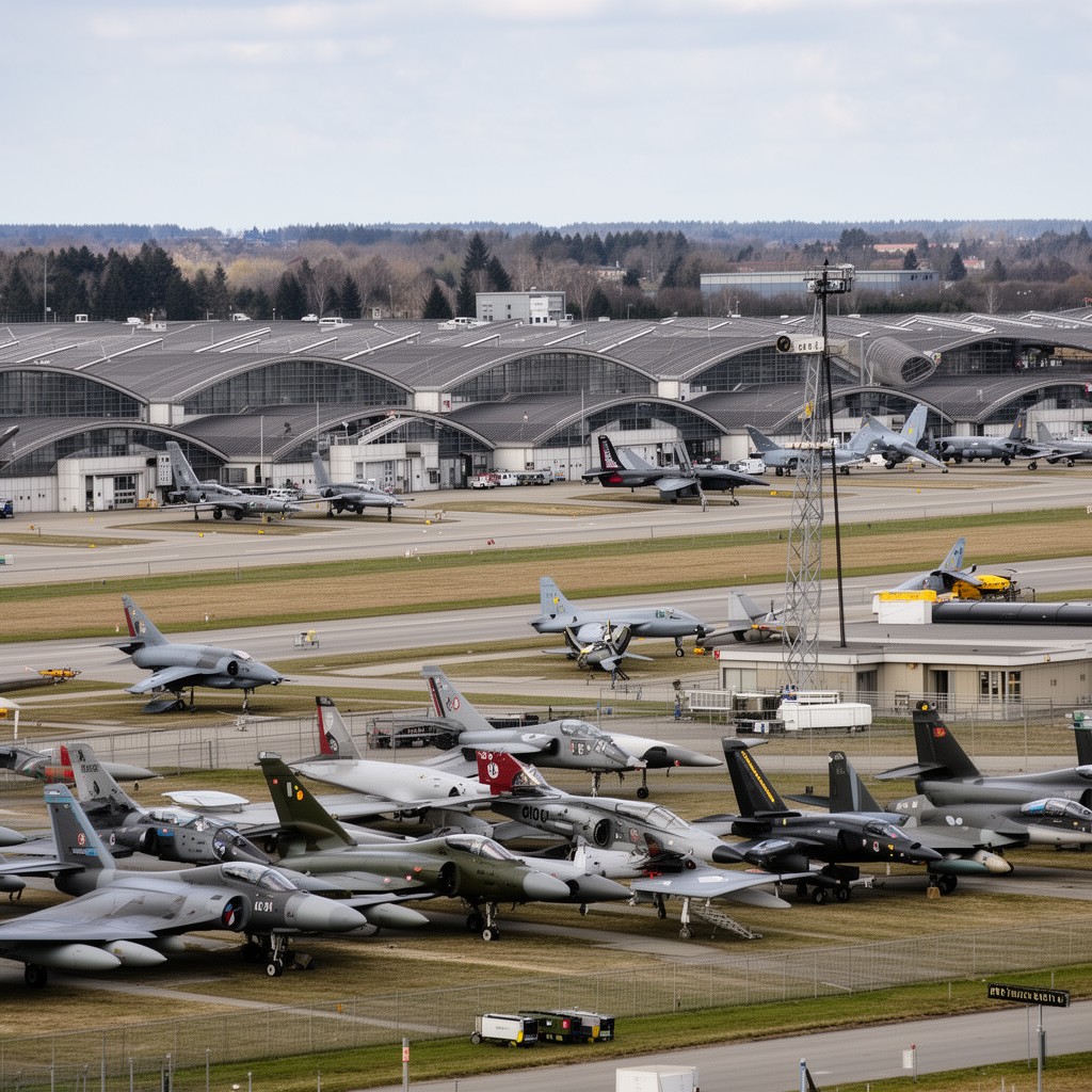 AI-generated illustration of Beauvechain Air Base