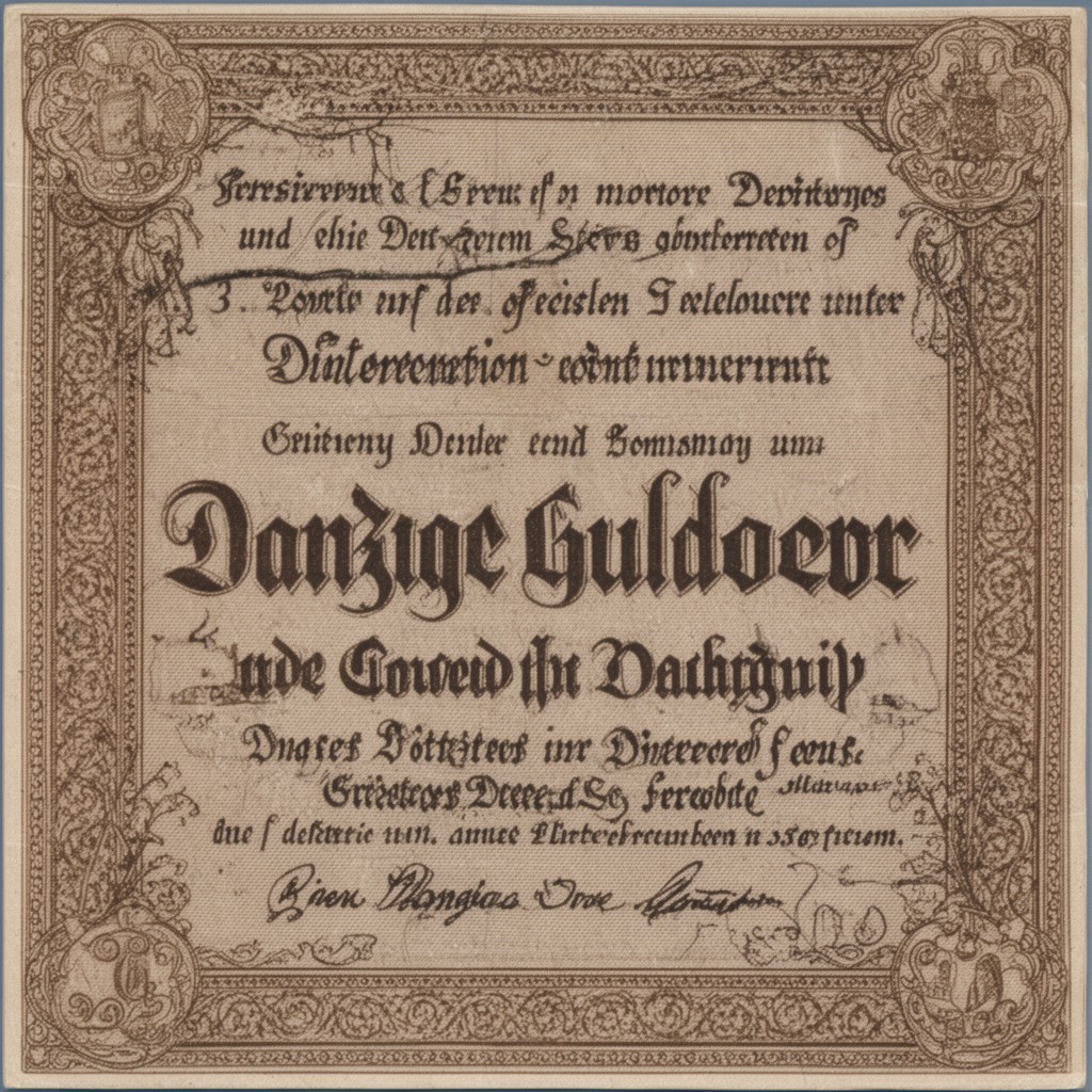 AI-generated illustration of Danzig gulden
