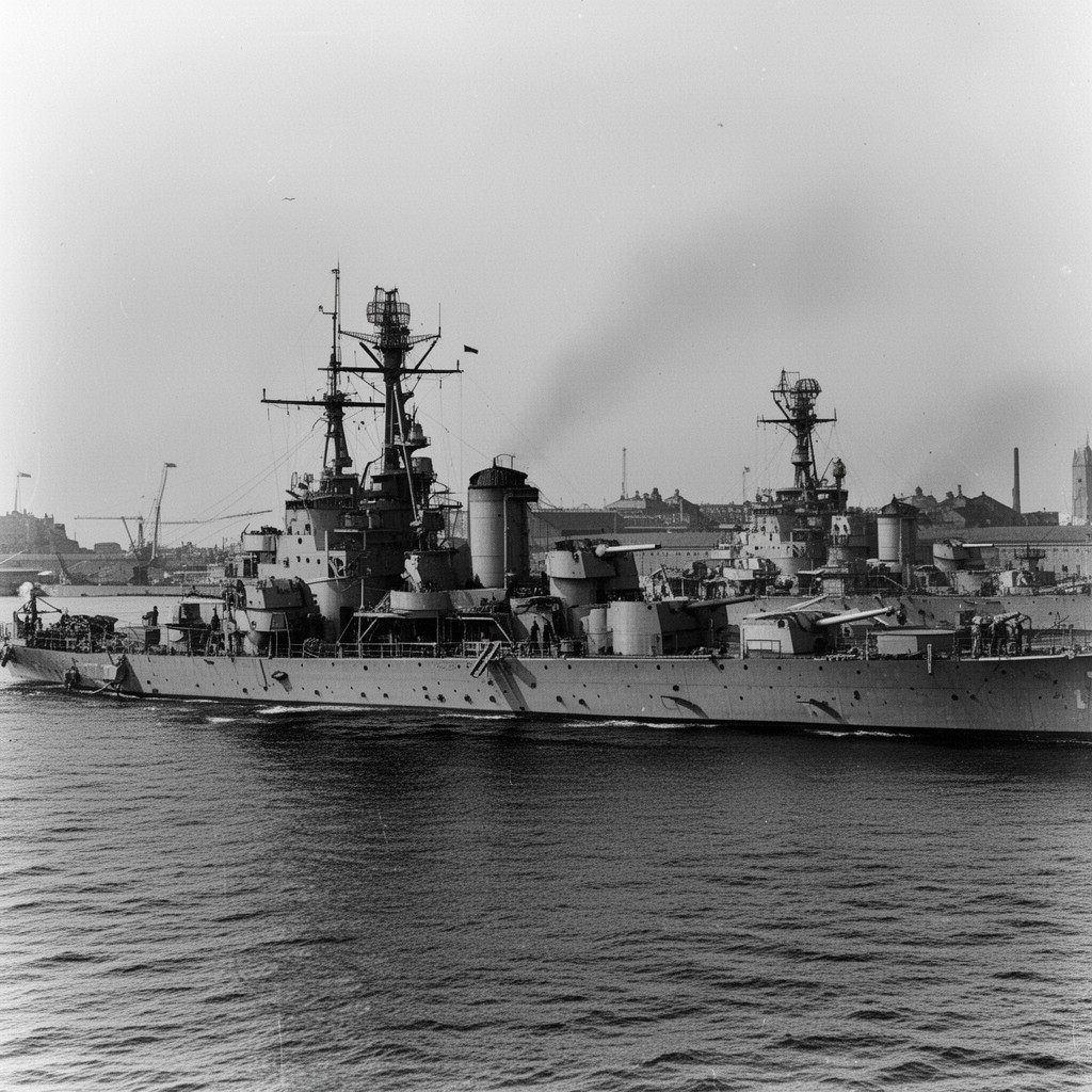 AI-generated illustration of Baltic Fleet (Soviet Union)