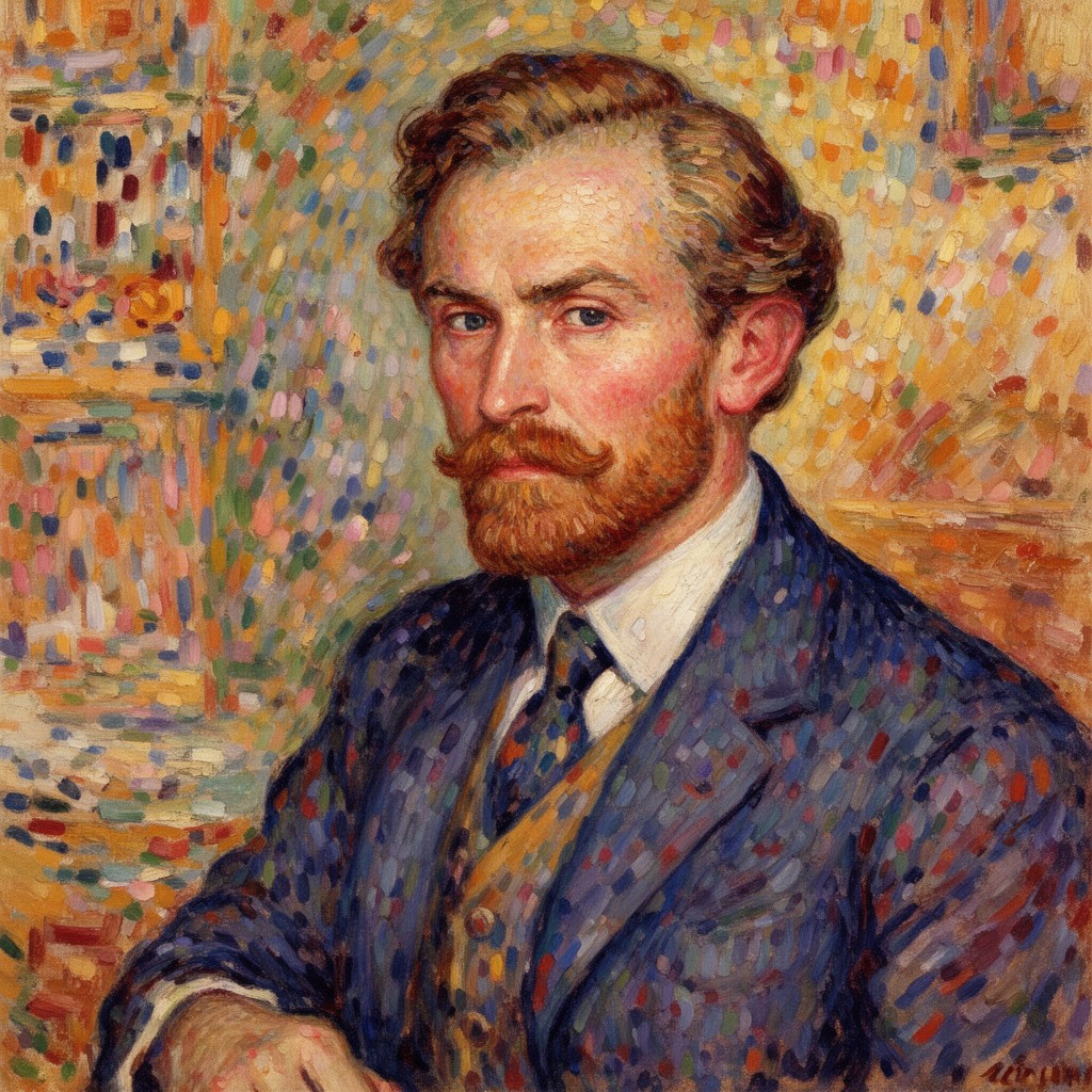 AI-generated illustration of Paul Signac