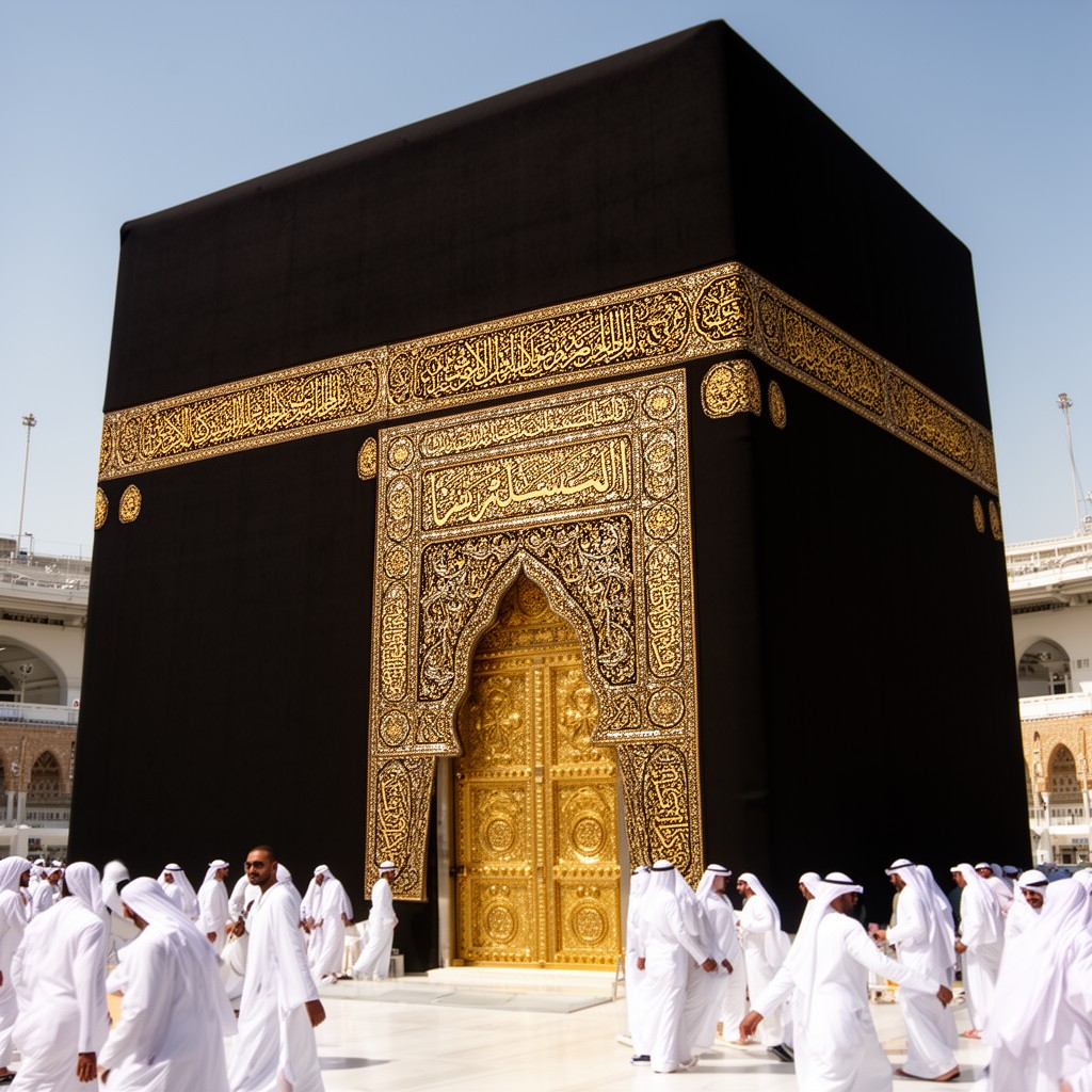 AI-generated illustration of Bab al-Kaaba