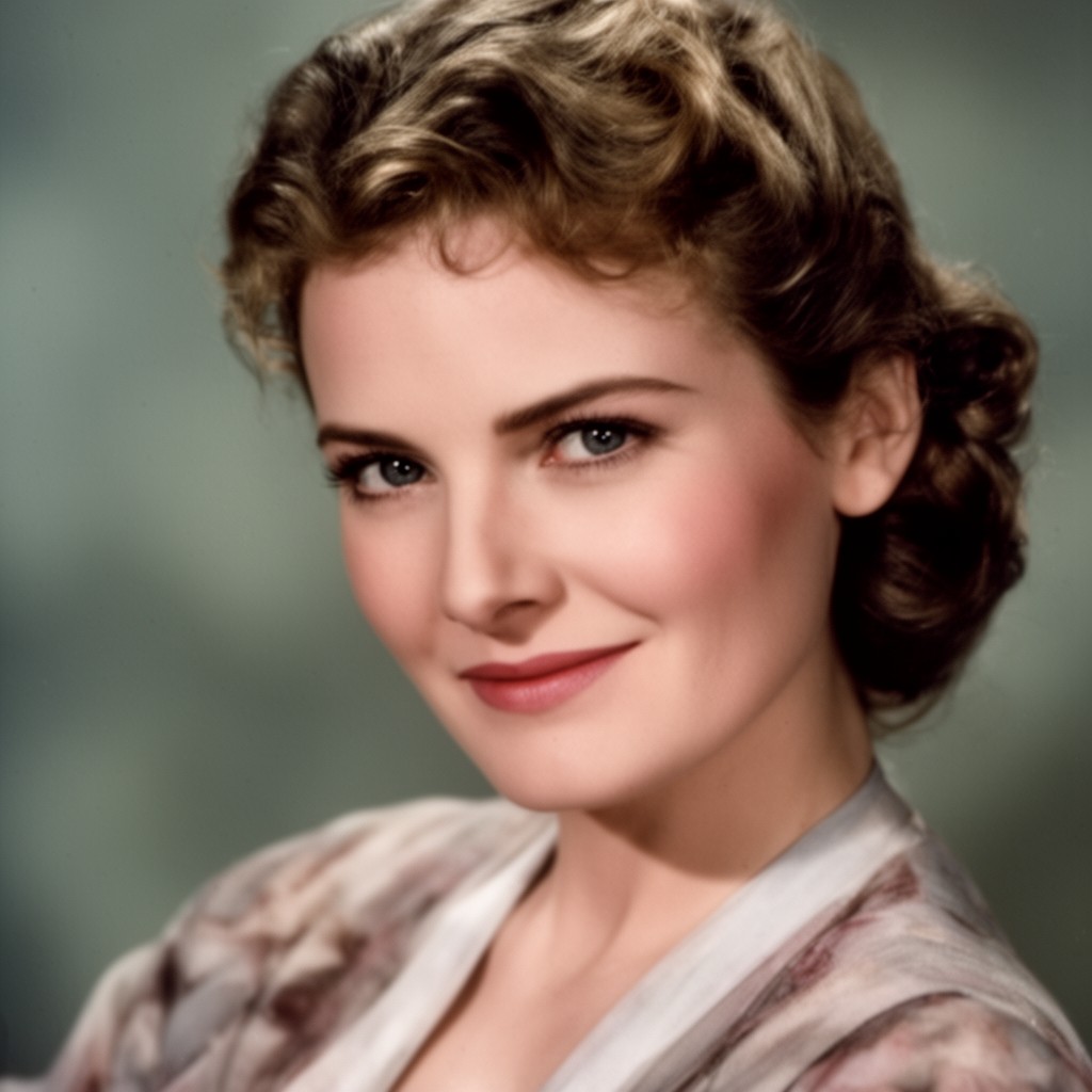 AI-generated illustration of Olivia de Havilland
