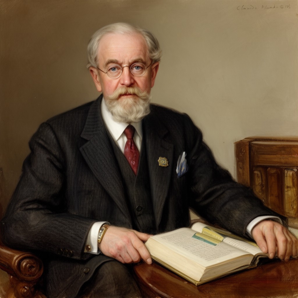 AI-generated illustration of Claude Montefiore