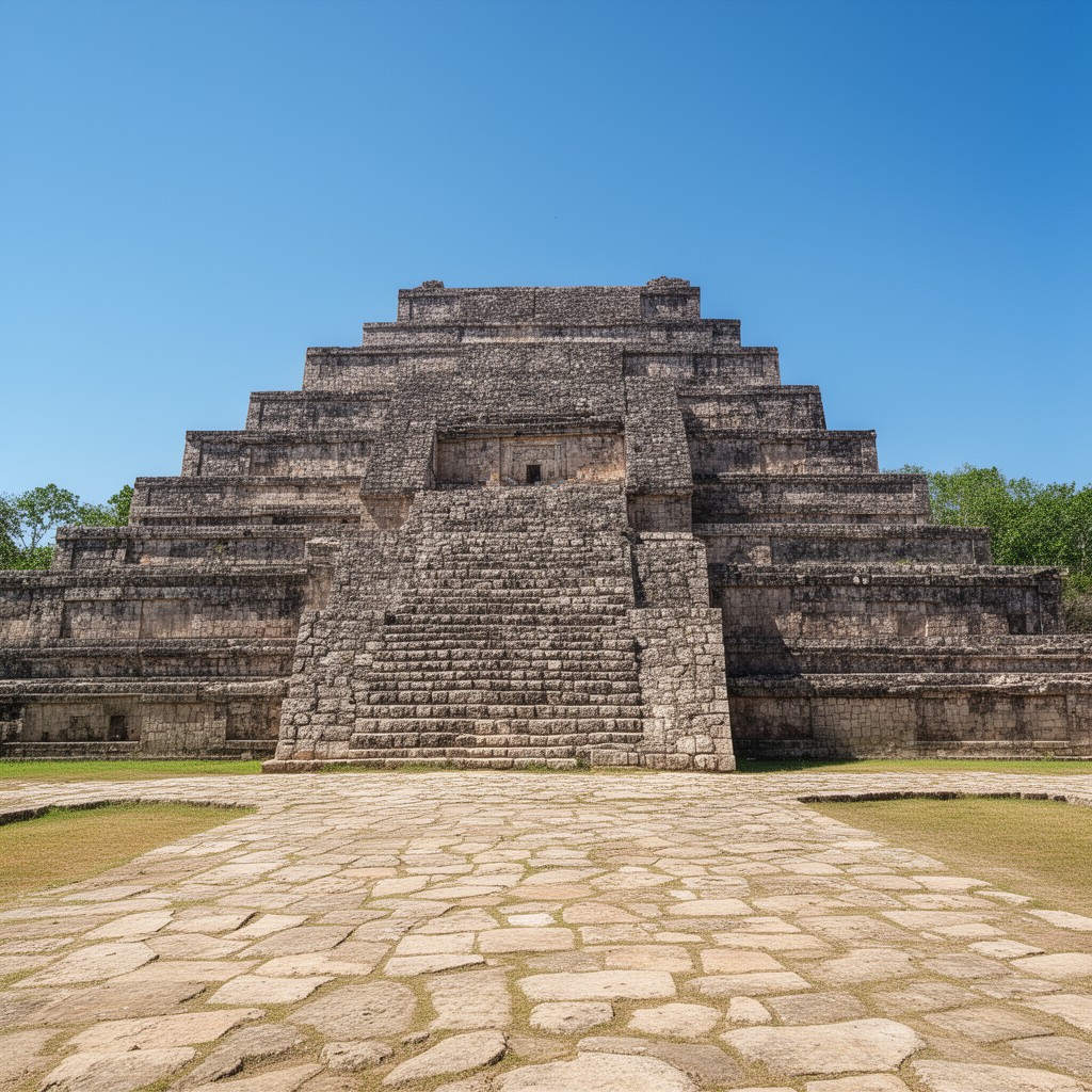 AI-generated illustration of Uxmal