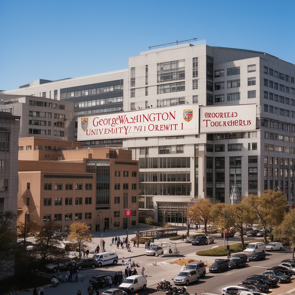 AI-generated illustration of George Washington University Hospital