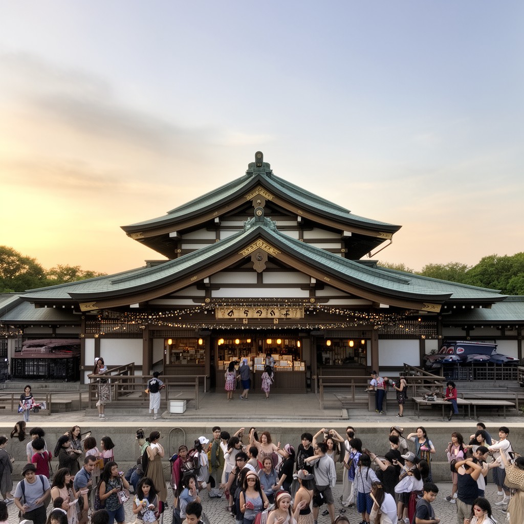 AI-generated illustration of Japan Pavilion