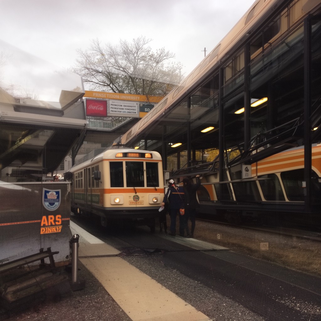 AI-generated illustration of Dinky shuttle line
