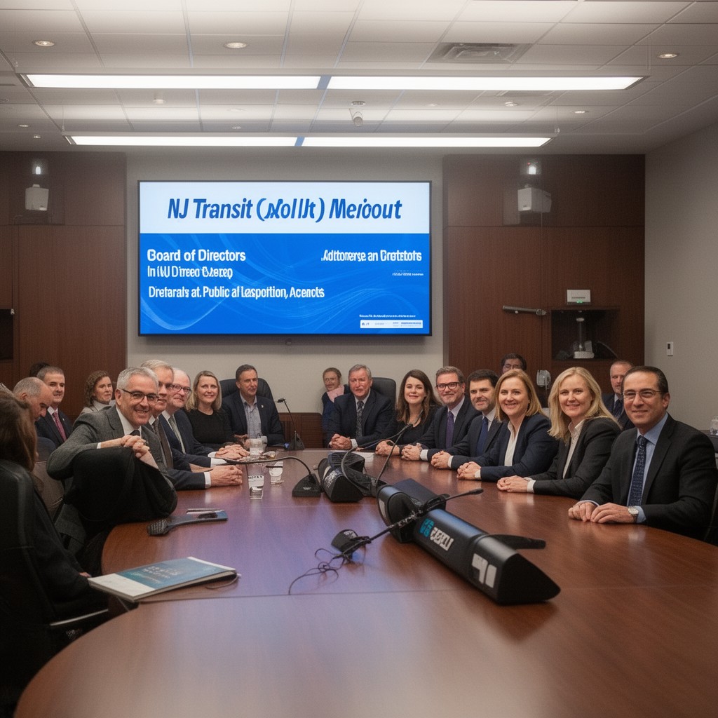 AI-generated illustration of Board of Directors of NJ Transit