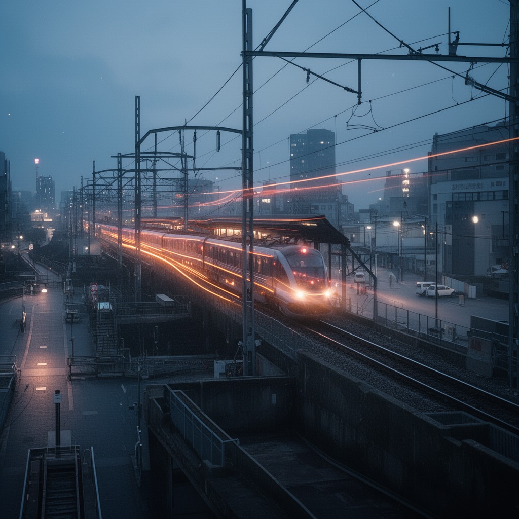 AI-generated illustration of Positive Train Control