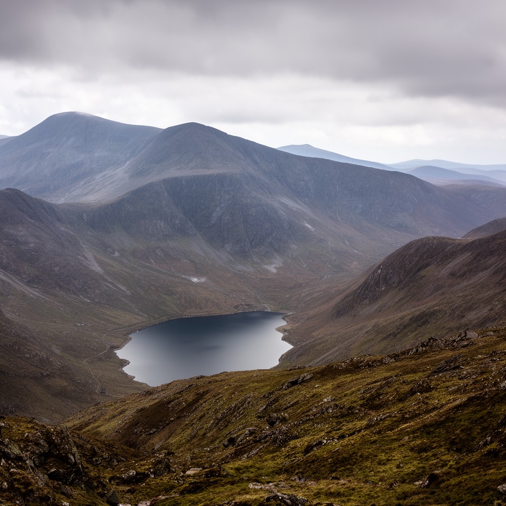 AI-generated illustration of Snowdonia