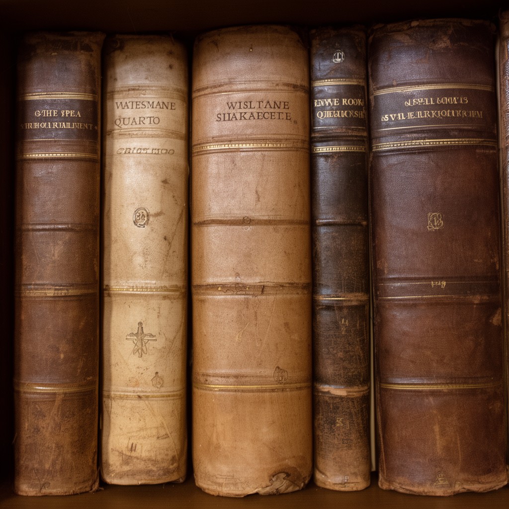 AI-generated illustration of Shakespeare quartos