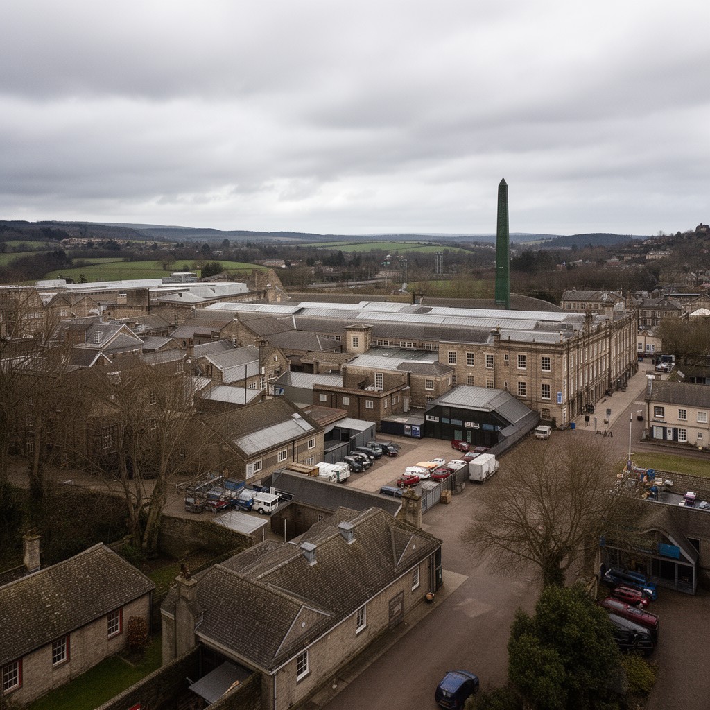 AI-generated illustration of Boston Spa site, West Yorkshire