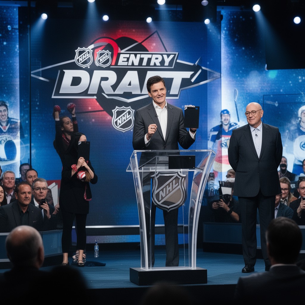 AI-generated illustration of NHL Entry Draft