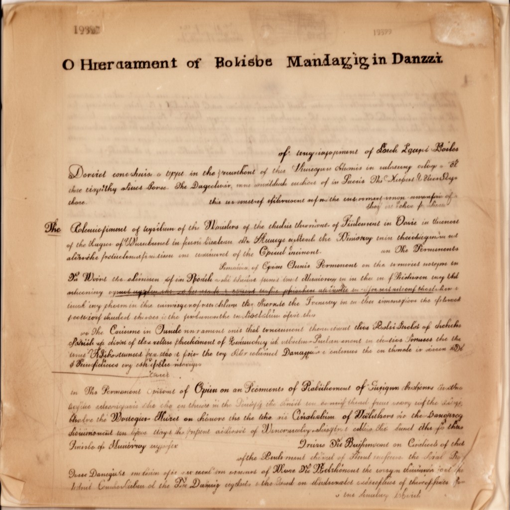 AI-generated illustration of Advisory Opinion on the Treatment of Polish Nationals in Danzig