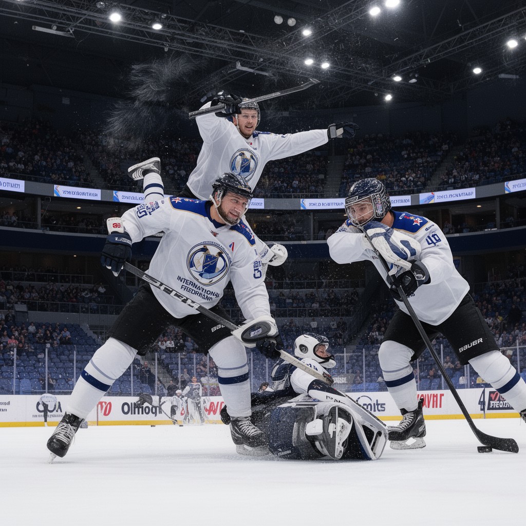 AI-generated illustration of International Ice Hockey Federation