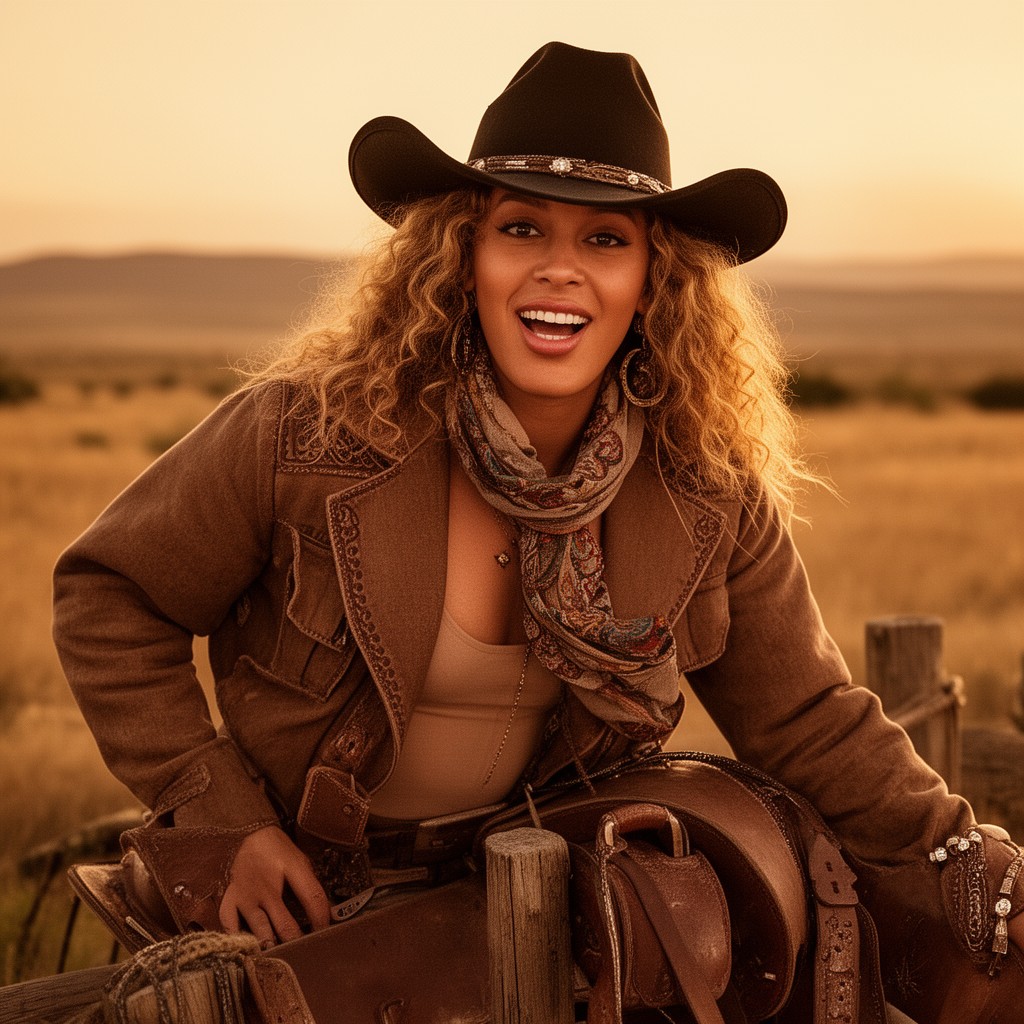 AI-generated illustration of Cowboy Carter