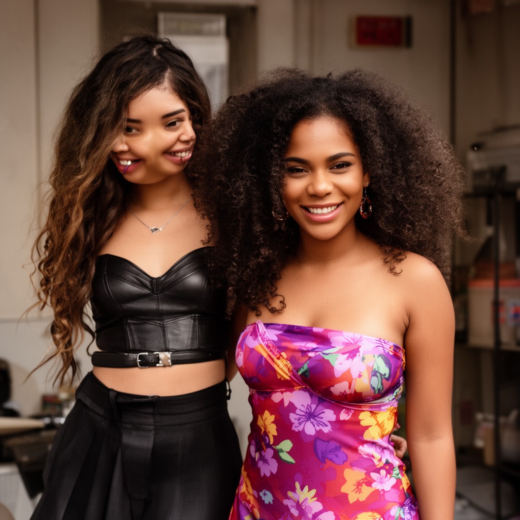 AI-generated illustration of Chloe x Halle