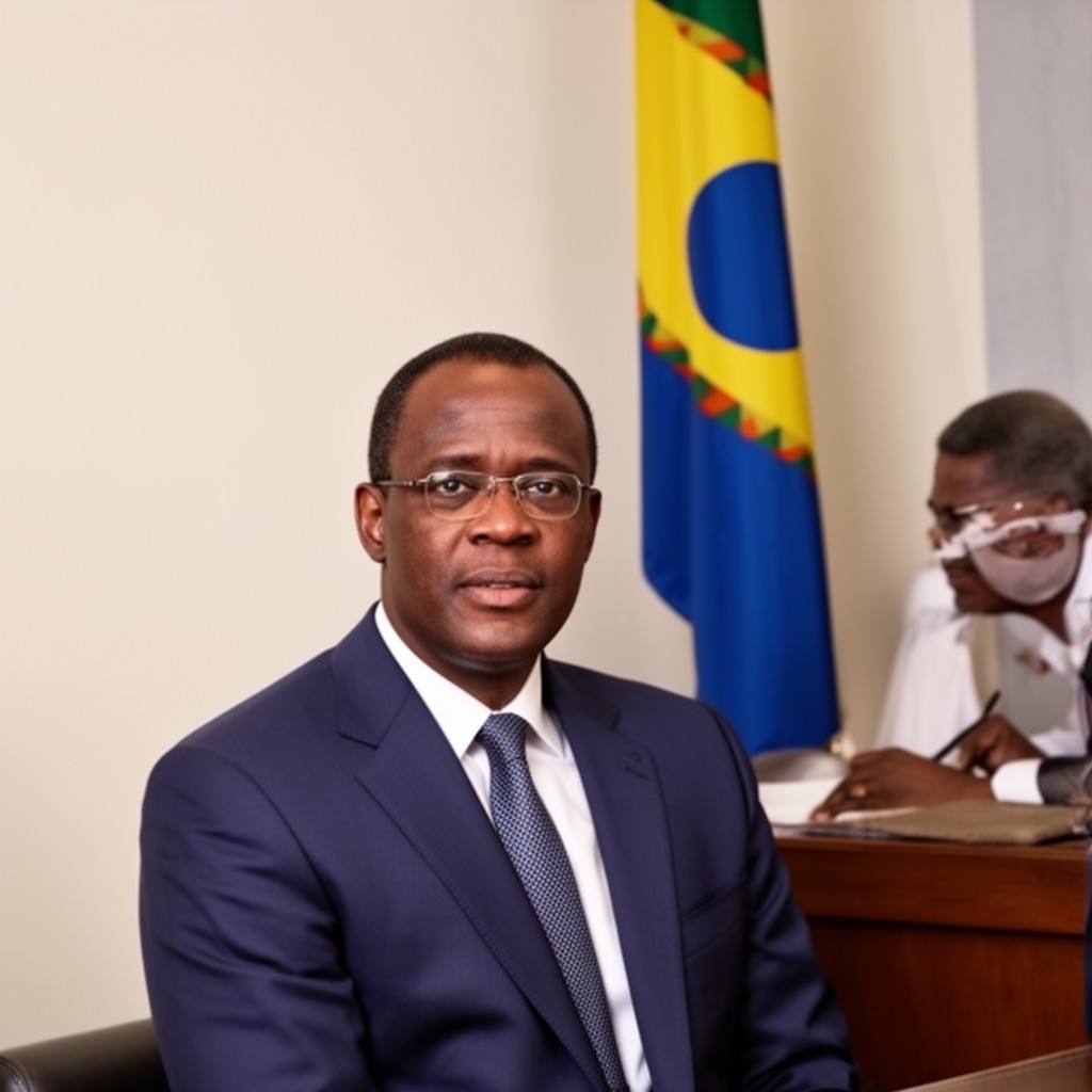 AI-generated illustration of Prime Minister of Gabon