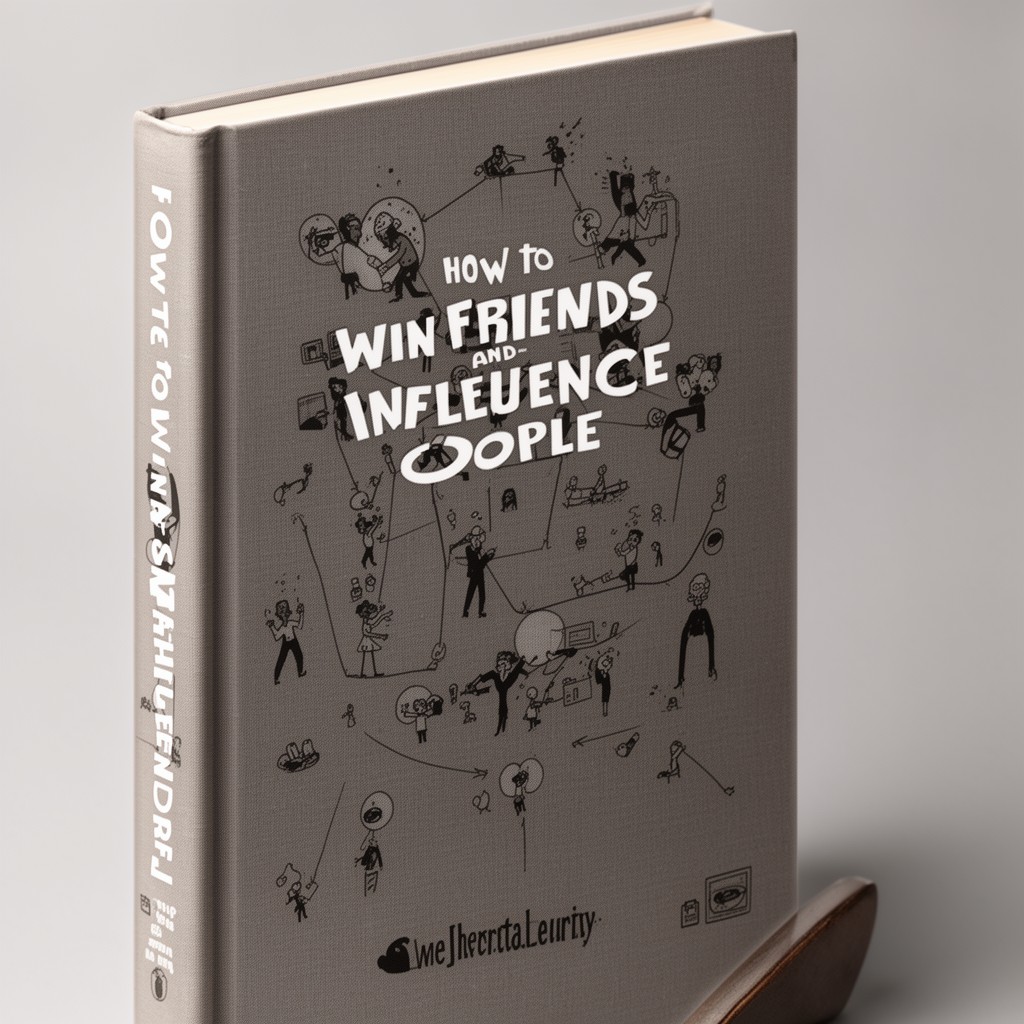 AI-generated illustration of How to Win Friends and Influence People