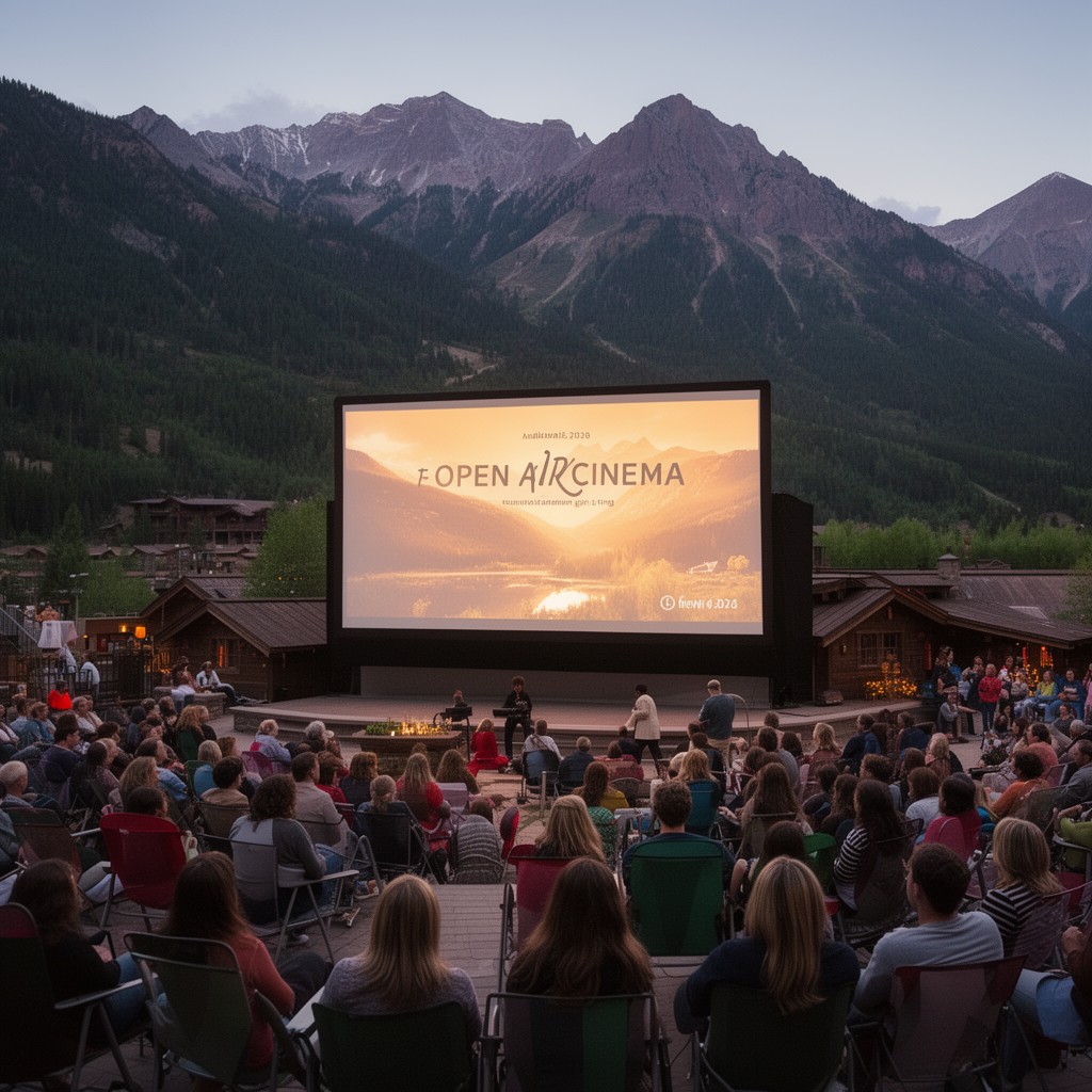 AI-generated illustration of Open Air Cinema
