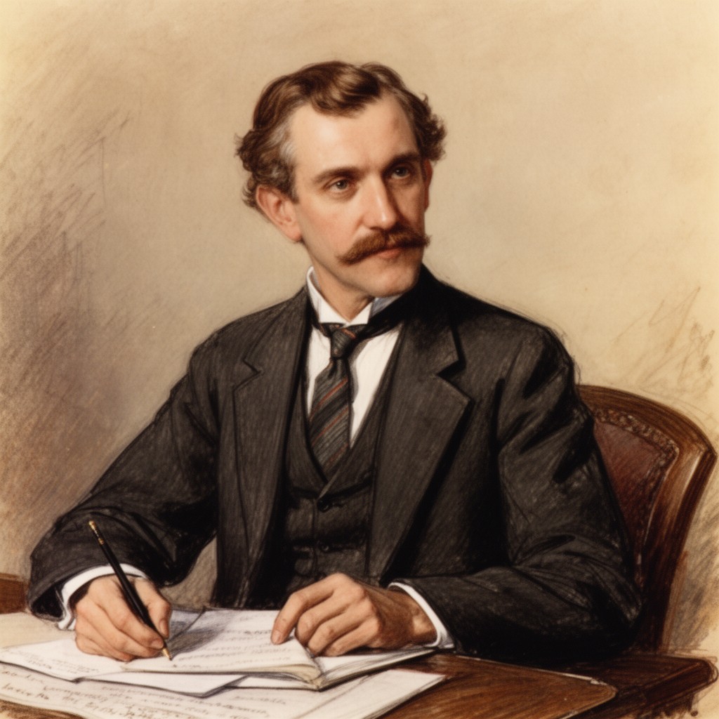 AI-generated illustration of Edward Reeves (speech teacher)