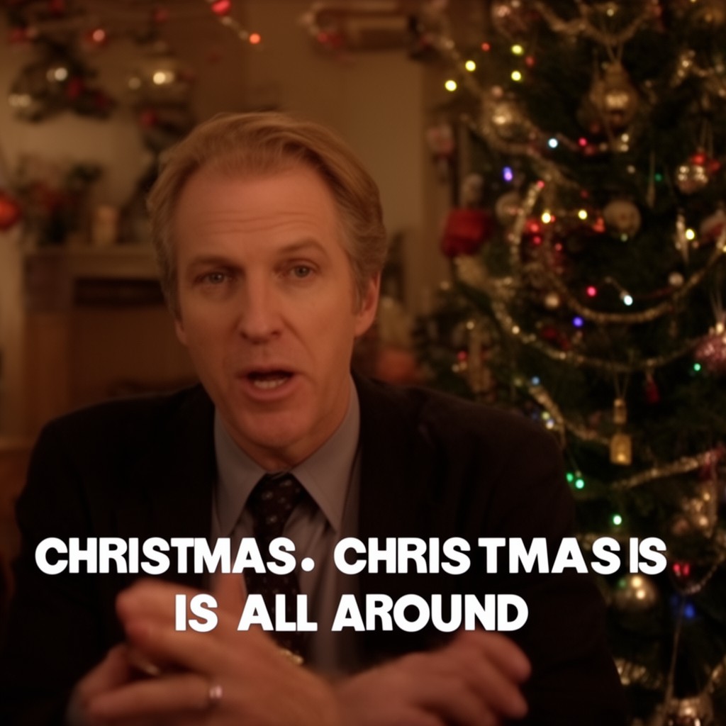 AI-generated illustration of Christmas Is All Around