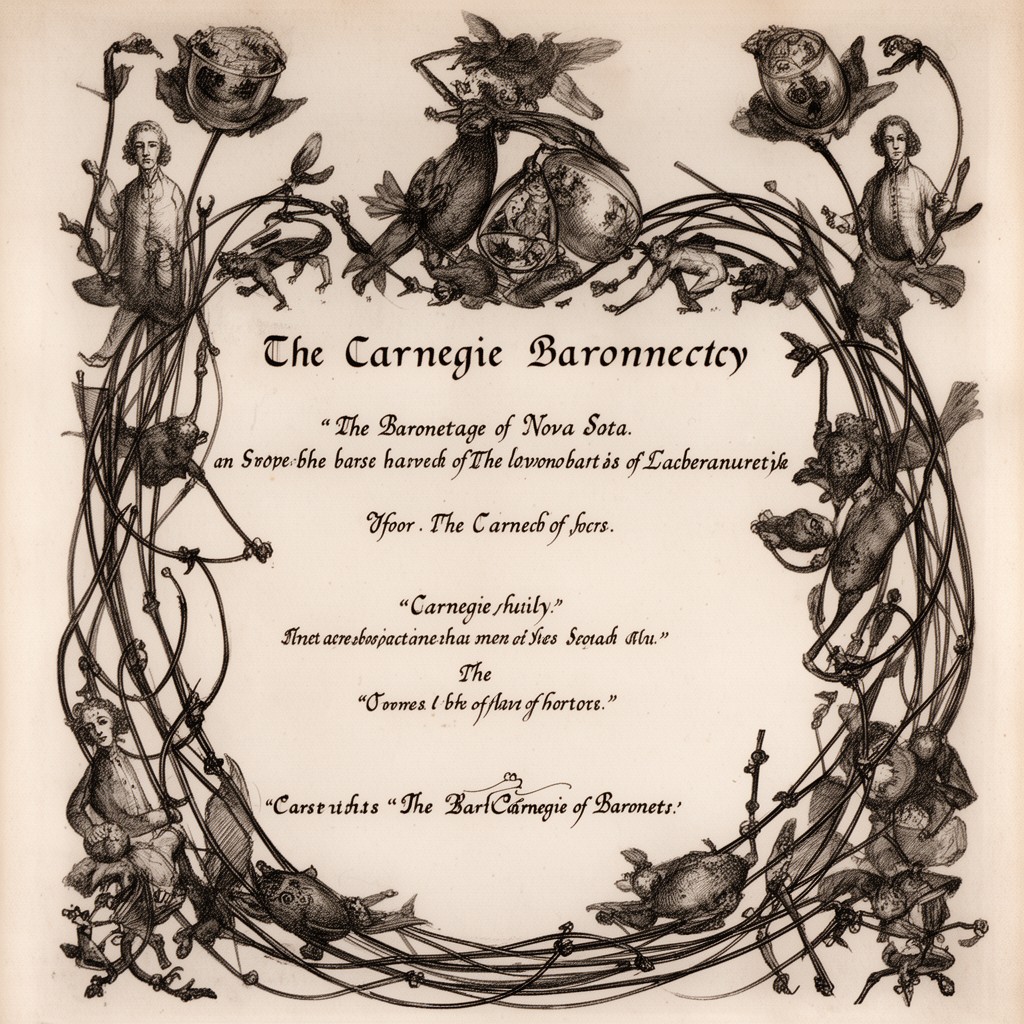 AI-generated illustration of Carnegie baronetcy