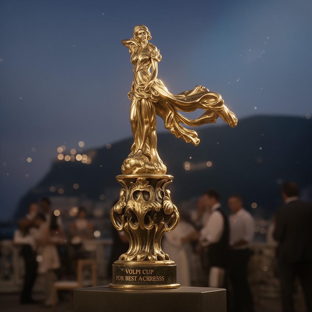 AI-generated illustration of Volpi Cup for Best Actress
