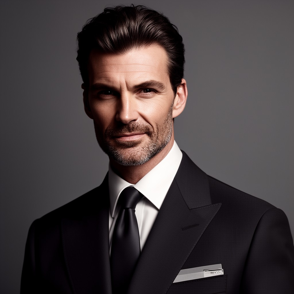 AI-generated illustration of Tom Ford