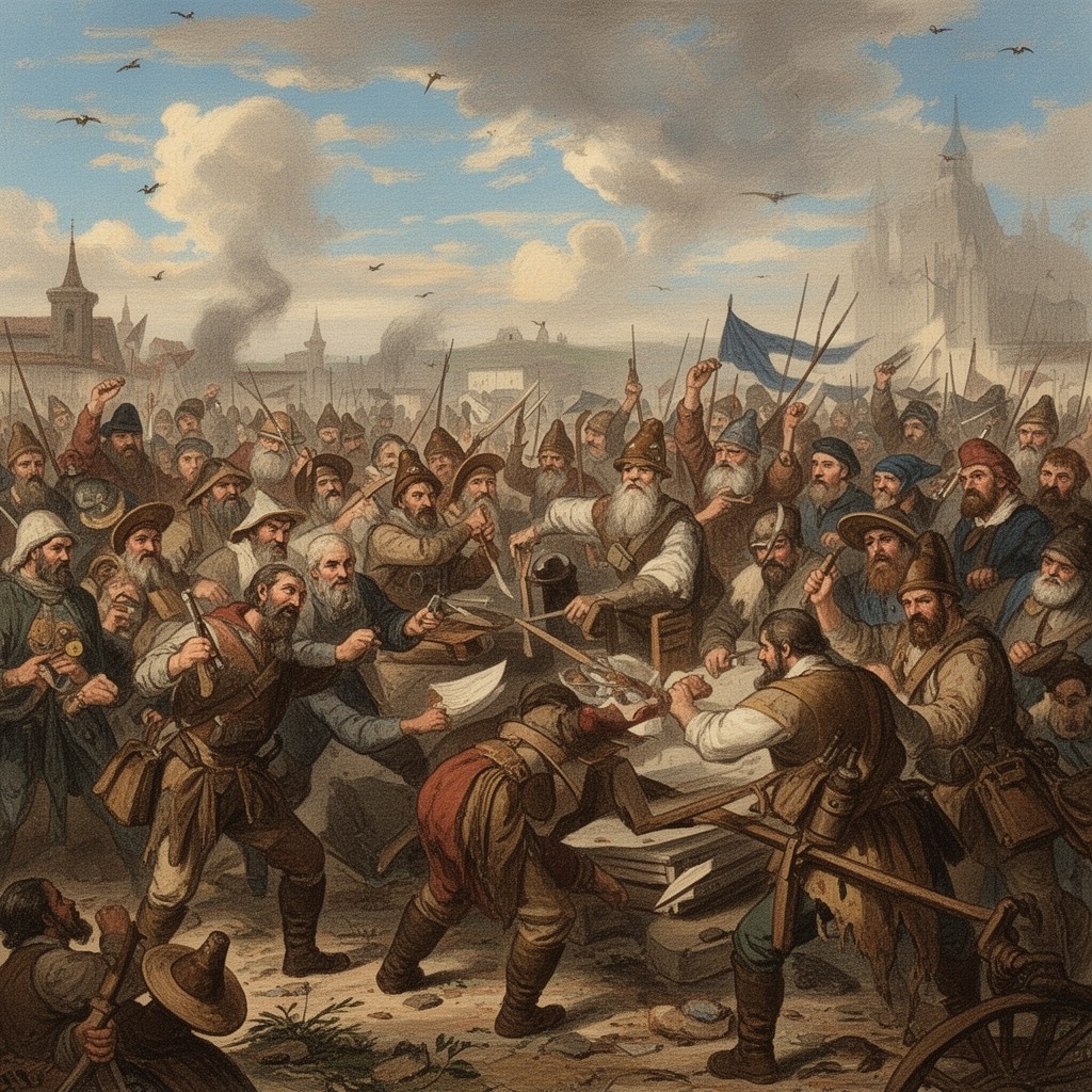 AI-generated illustration of Bolotnikov Rebellion