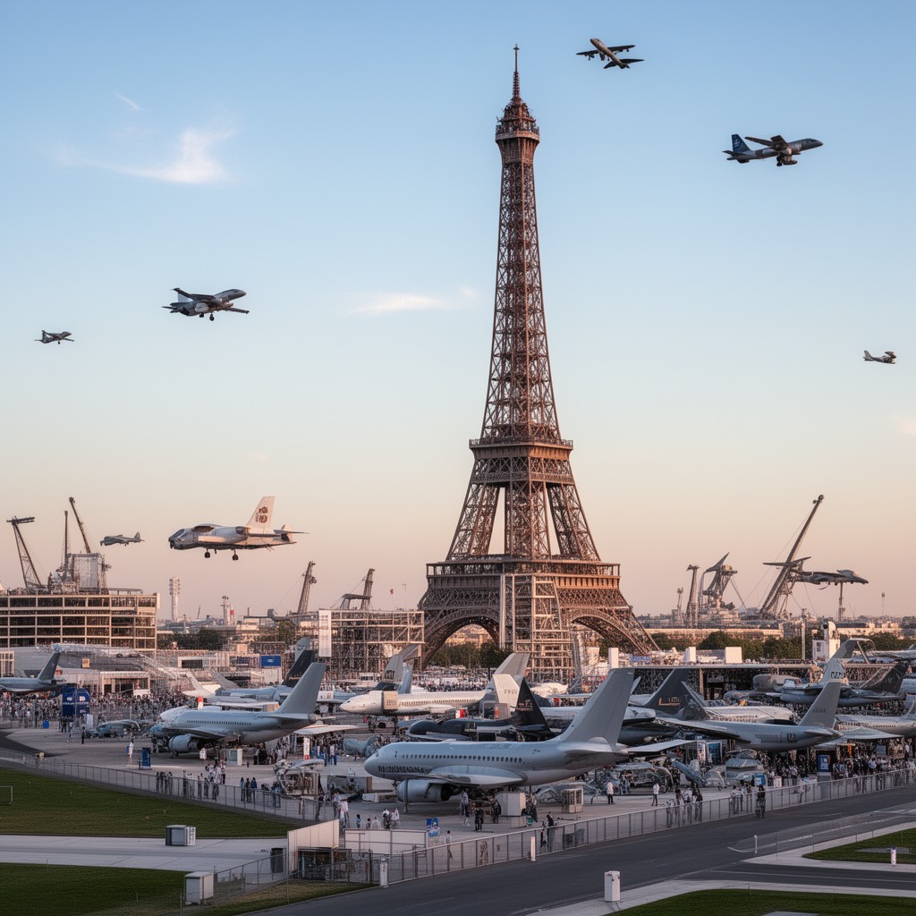 AI-generated illustration of Paris Air Show