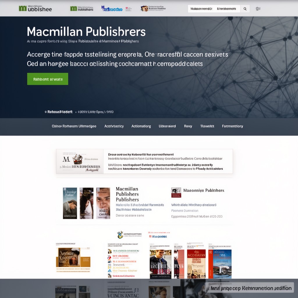 AI-generated illustration of Macmillan Publishers