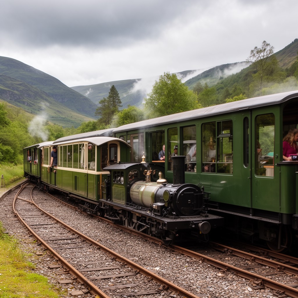AI-generated illustration of Talyllyn Railway