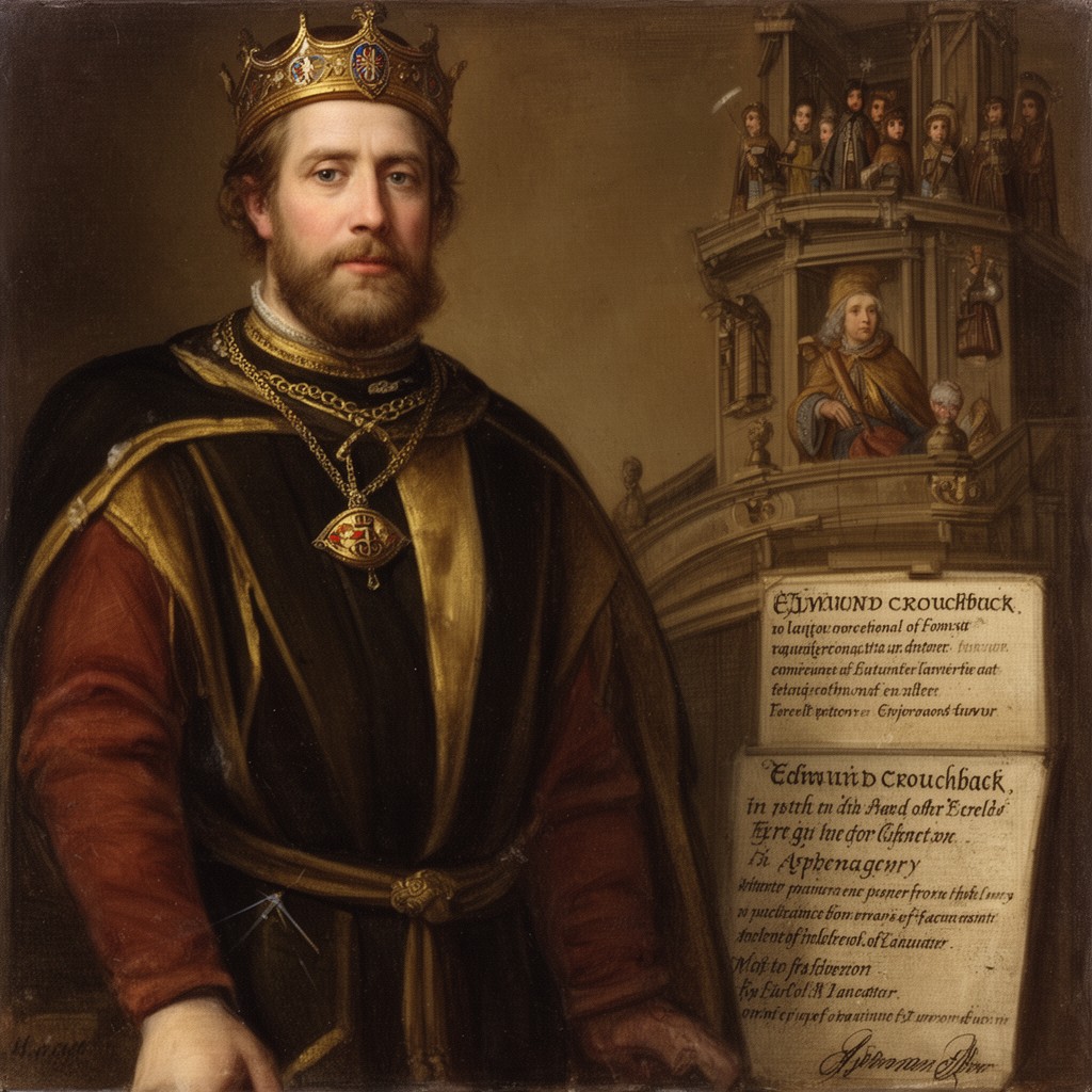 AI-generated illustration of Edmund Crouchback, 1st Earl of Lancaster