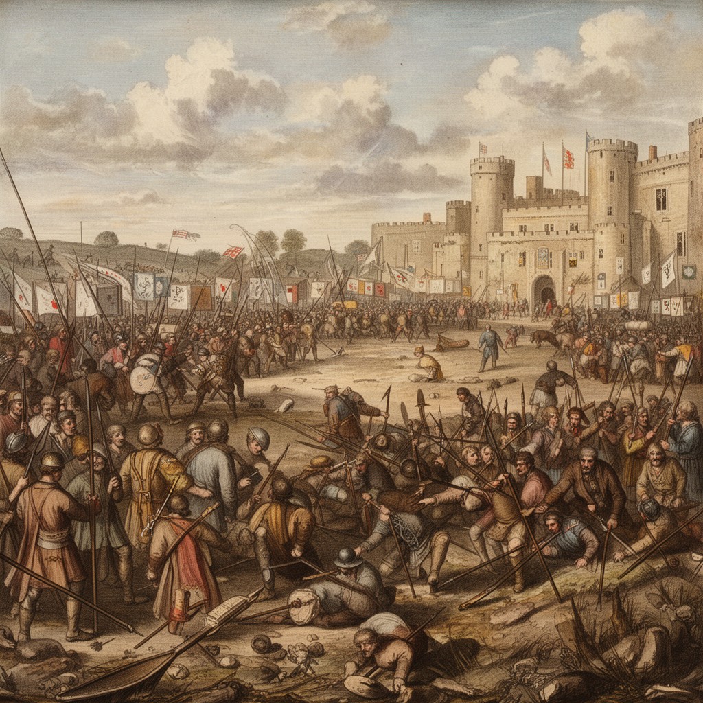 AI-generated illustration of Battle of Lewes