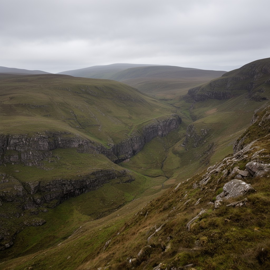 AI-generated illustration of Highland Boundary Fault