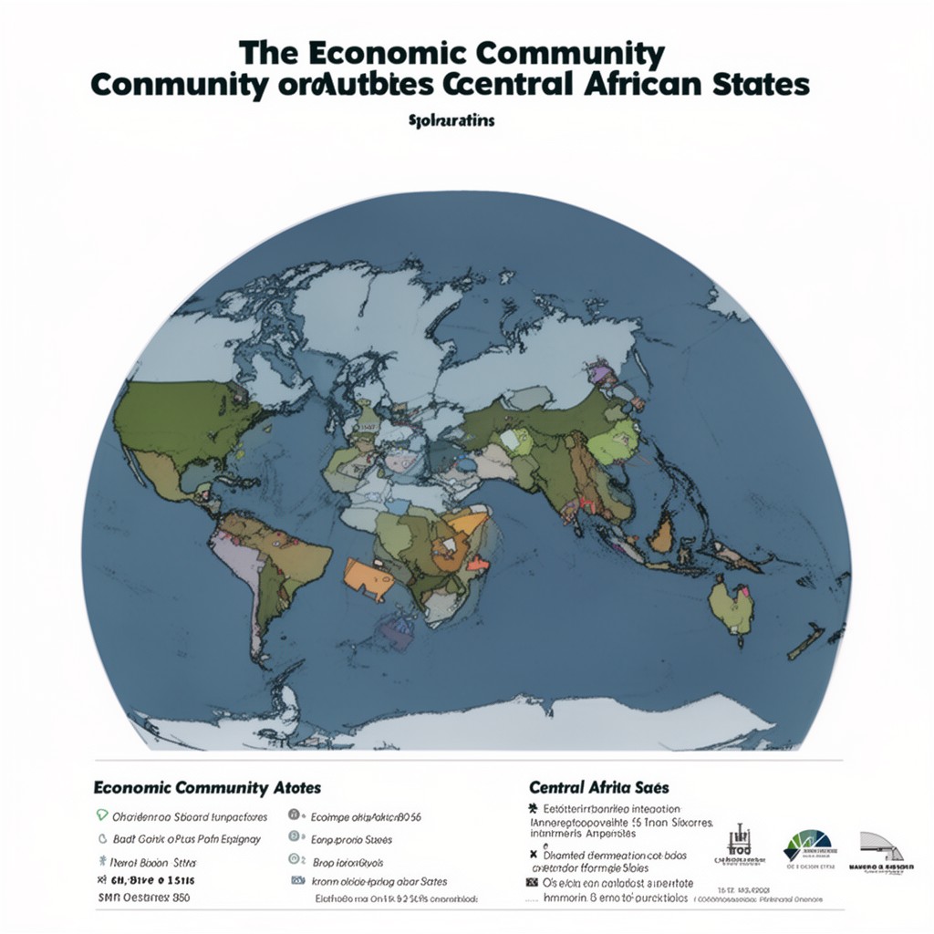 AI-generated illustration of Economic Community of Central African States