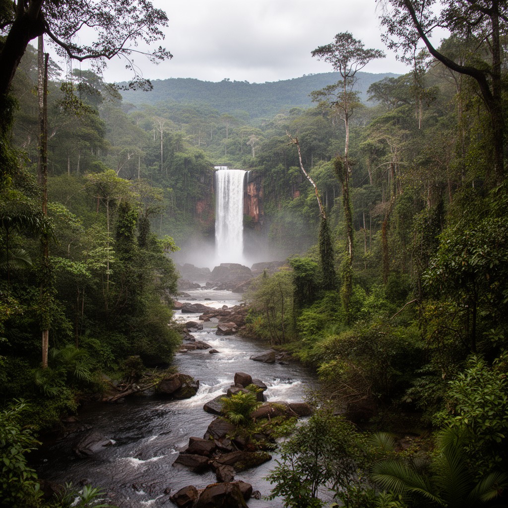 AI-generated illustration of Ivindo National Park