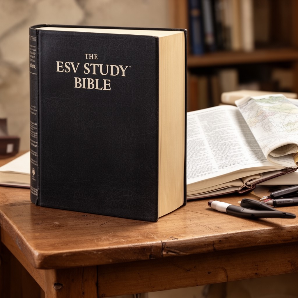 AI-generated illustration of ESV Study Bible