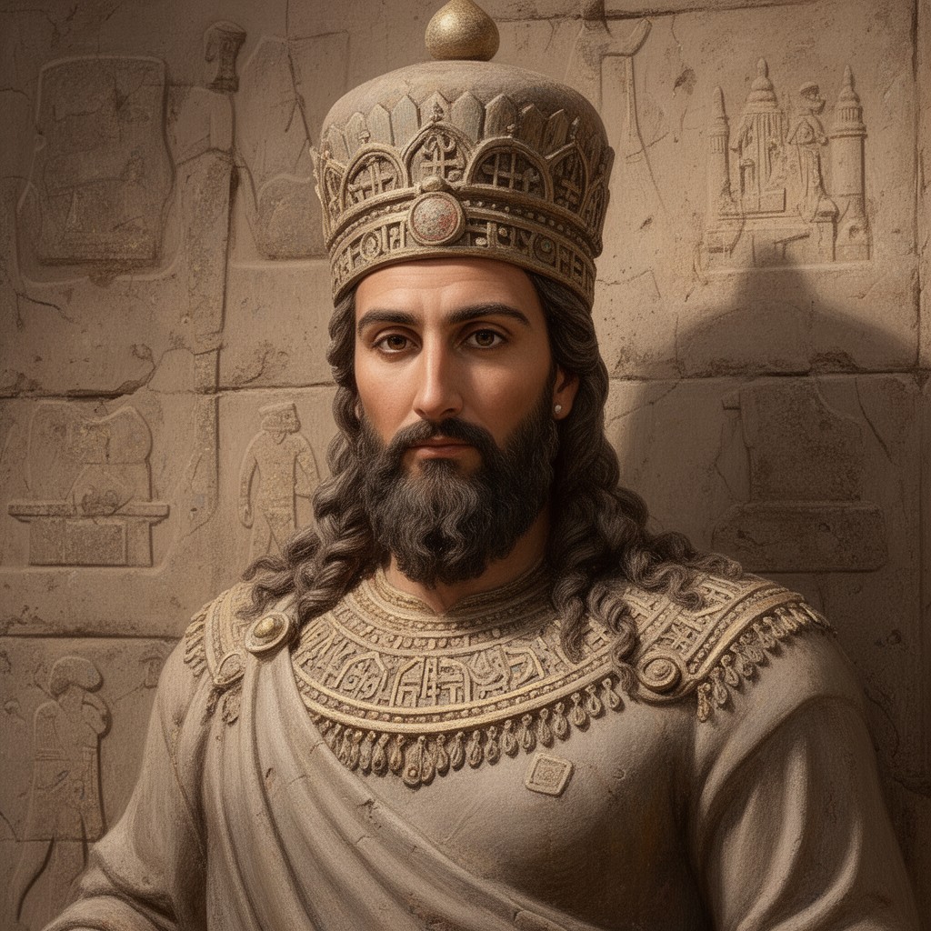 AI-generated illustration of Darius I of Persia