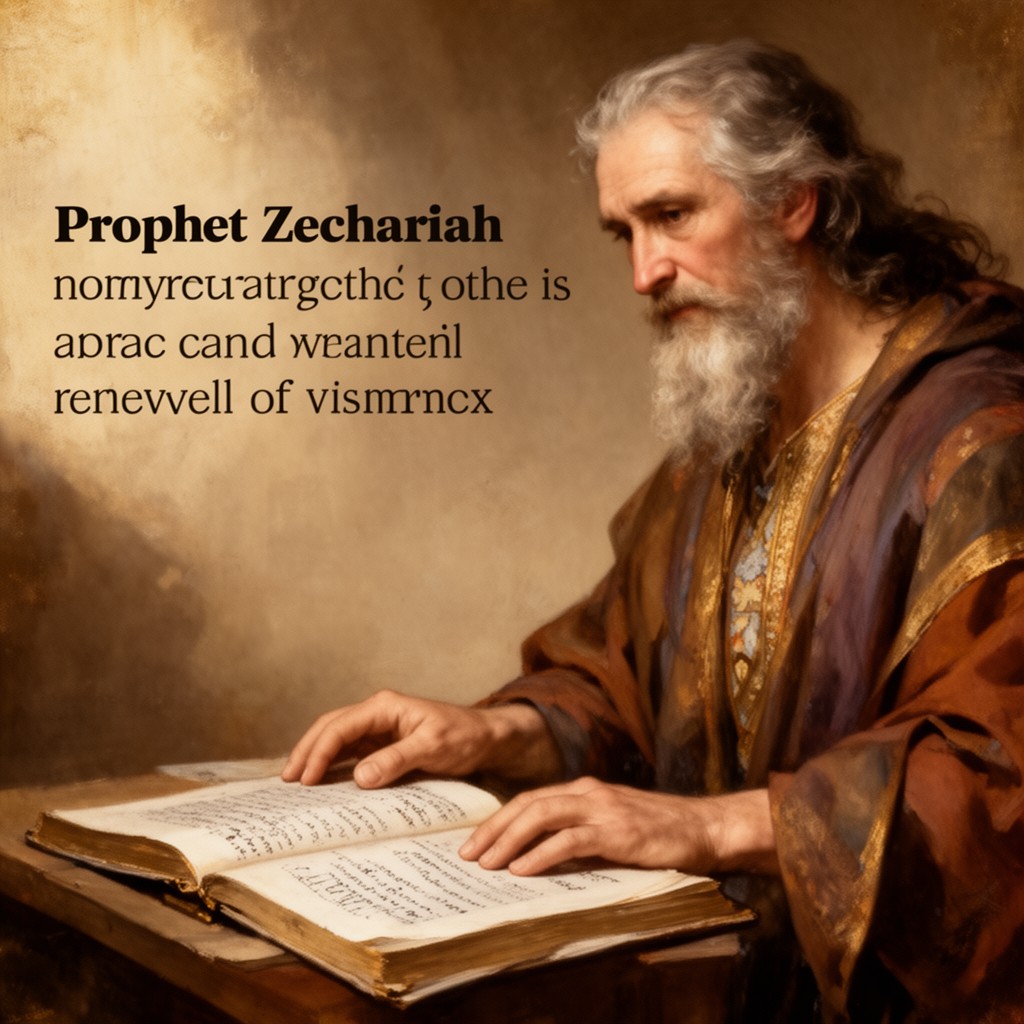 AI-generated illustration of prophet Zechariah