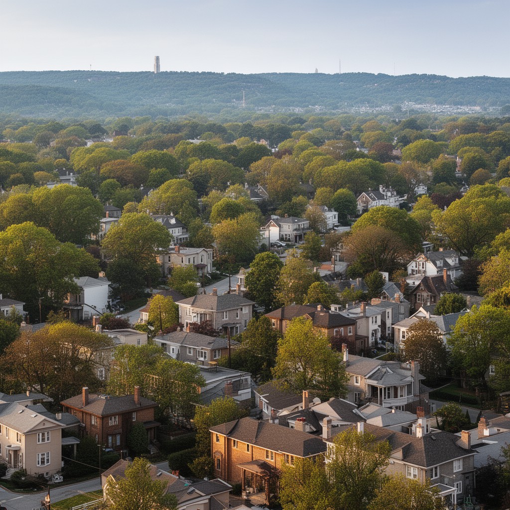 AI-generated illustration of Ward 3 of Washington, D.C.